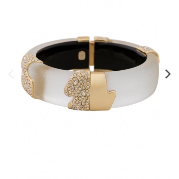 Alexis Bittar Silver Lucite Crystal Bracelet - Picture 4 of 7